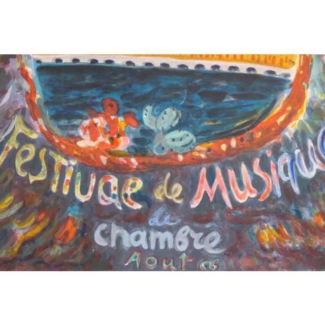 1960s 1966 Original French Poster - Chamber Music Festival, Menton For Sale - Image 5 of 6