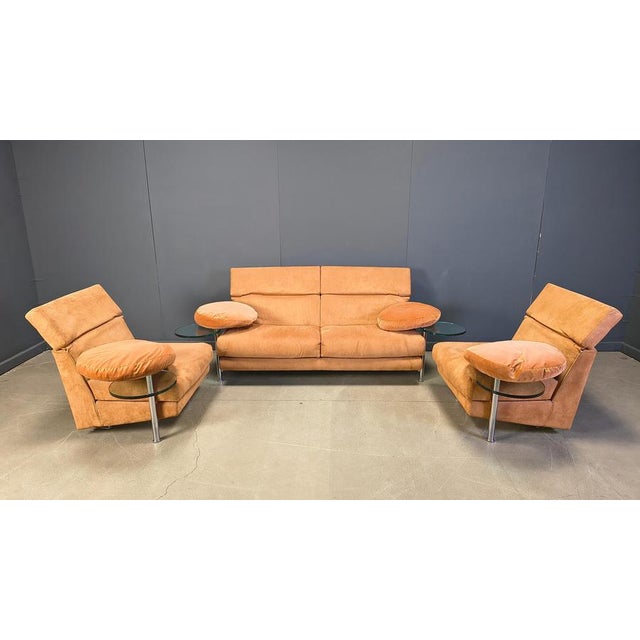 Arca Sofa Set by Paolo Piva for B&B Italia, 1980s, Set of 3 For Sale - Image 17 of 18