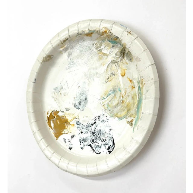 One painting from a complete series of abstract paintings made from an artist's palette. Full of vibrant color, and rooted...