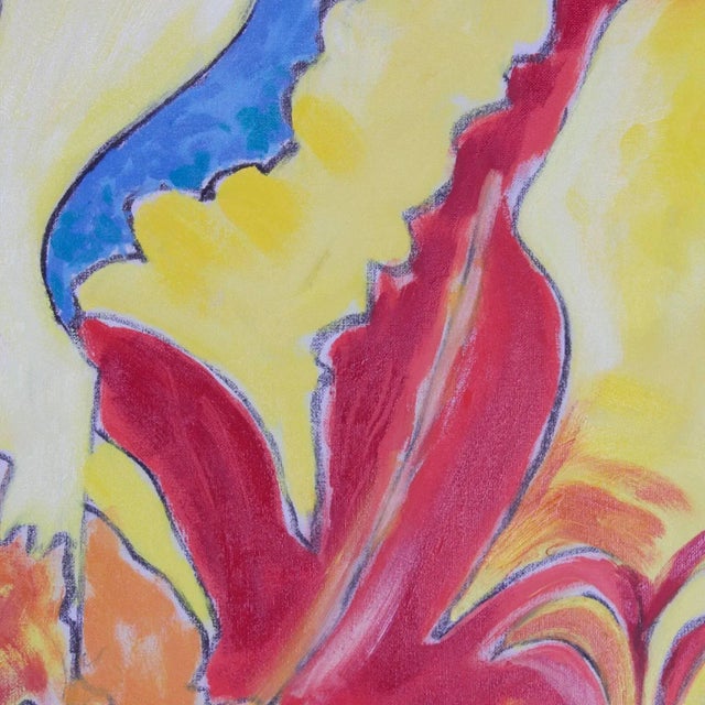 Modern Floral Oil Painting For Sale - Image 4 of 8