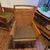 Camel 1960s Ficks Reed Bamboo and Leather Dining Chairs For Sale - Image 8 of 12