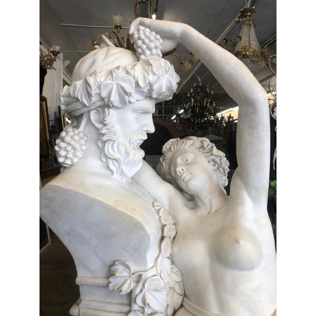 Vintage Marble Statue From the Le Belvedere Castle in Bel Air For Sale - Image 12 of 13