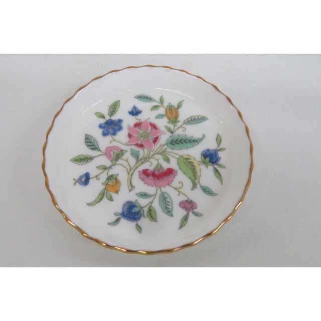 Minton Minton Haddon Hall Bone China Trinket Dish 3pc Set John Wadsworth Coasters 4901b For Sale - Image 4 of 18