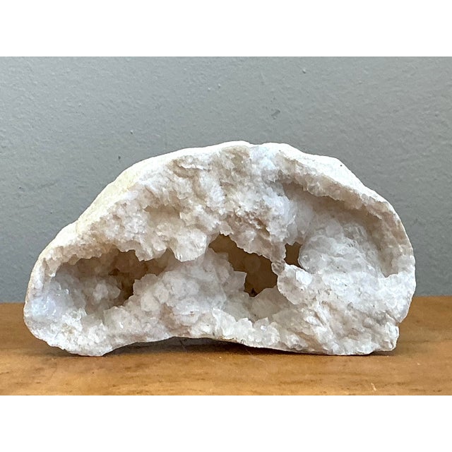 Vintage White Quartz Geode For Sale - Image 12 of 12