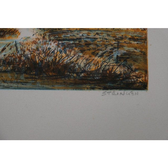 Aimé-Daniel Steinlen, La maison au bord de la rivière, Lithograph For Sale - Image 7 of 8