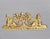 Antique French Rococo Gilt Bronze Flaming Torch Triple Fire Screen, 1870s For Sale - Image 9 of 12