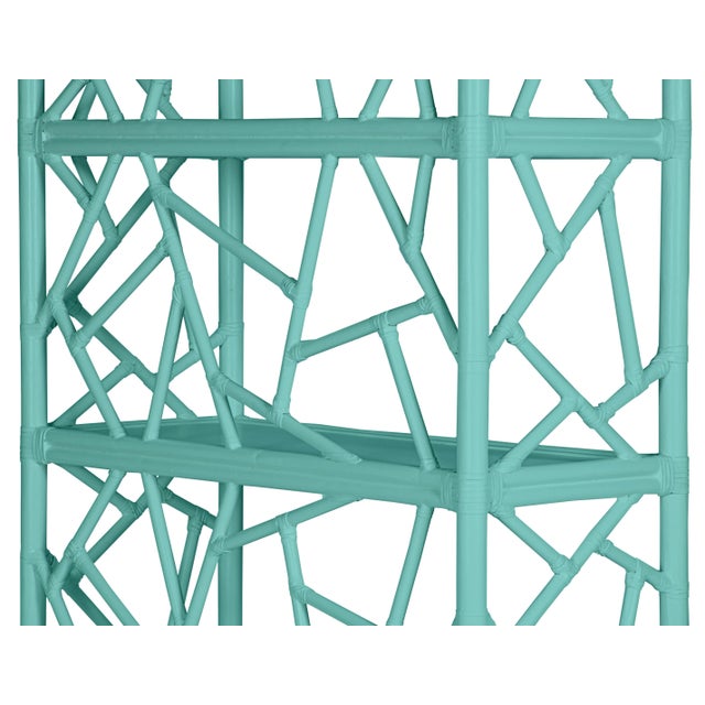Not Yet Made - Made To Order Tiffany Etagere in Turquoise For Sale - Image 5 of 9