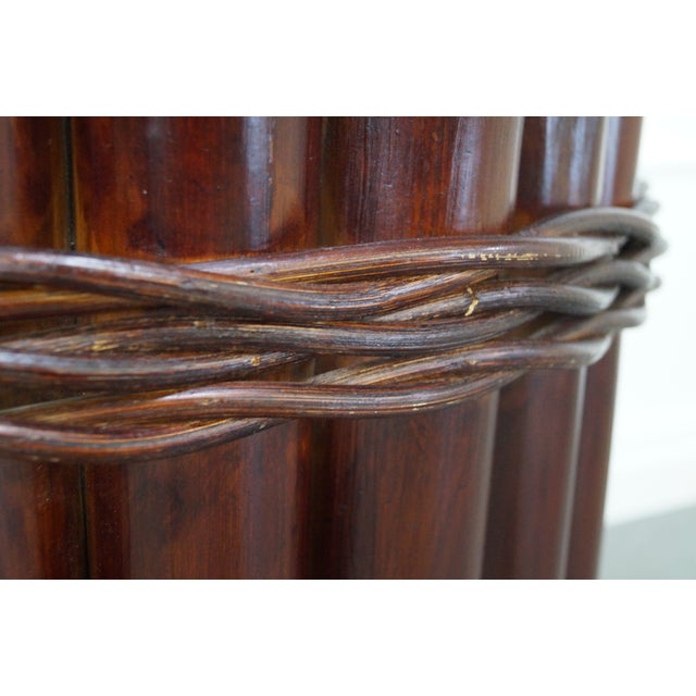 Genuine Bamboo Cylinder Round Dining Table Base Chairish