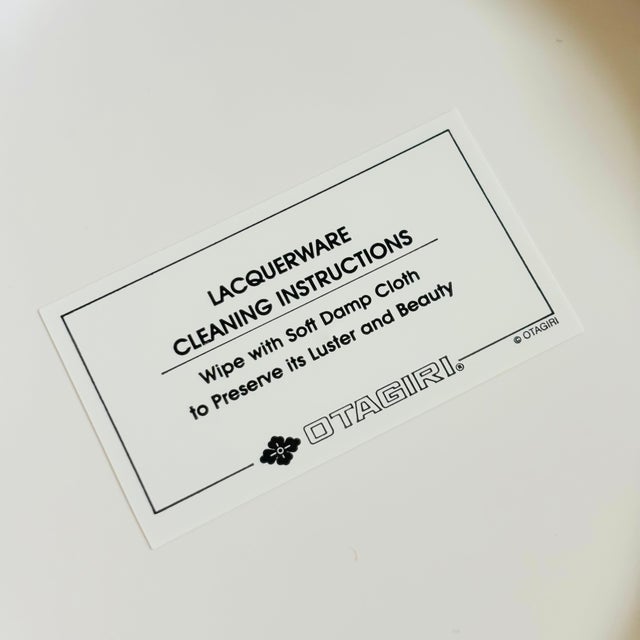 Yellow Lacquerware Floral Coaster Set For Sale - Image 13 of 13