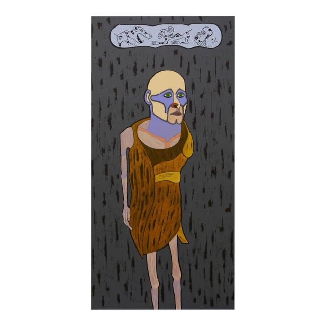 KEJ, Rescapé 1, 2017, Oil on Canvas For Sale