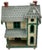 Dark Green Nice Antique American Hand Made & Painted Wood Folk Art Victorian Style Birdhouse - 18 Inches Tall - Circa Early 1900s For Sale - Image 8 of 18