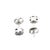 Solid White Gold Diamond Stud Earrings & Pendant Necklace Set For Sale - Image 4 of 8