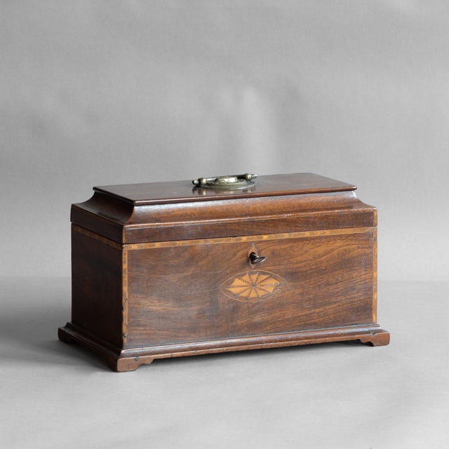 Brown Antique Tea Caddy, 1780 For Sale - Image 8 of 8