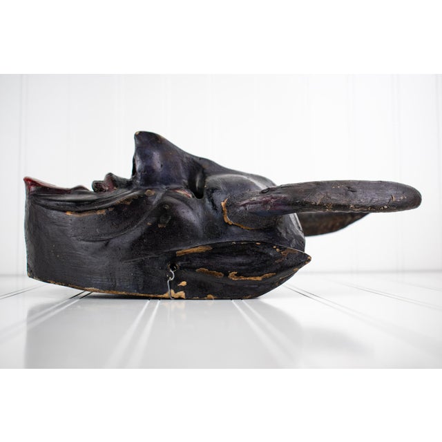 Mid 20th Century Hand Carved Devil / Demon Mask With Horns For Sale - Image 10 of 18