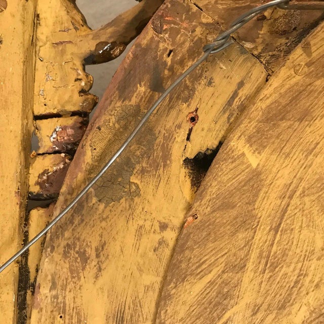 Circa 1790 Georgian Hand-Carved Wooden Convex Bullseye Mirror For Sale - Image 10 of 12