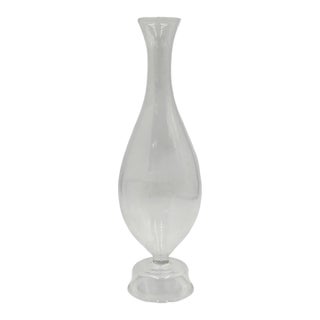 Aldo Cibic for Paola C Pims Signed Italian Blown Glass Bottle Vase For Sale
