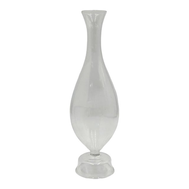 Aldo Cibic for Paola C Pims Signed Italian Blown Glass Bottle Vase For Sale