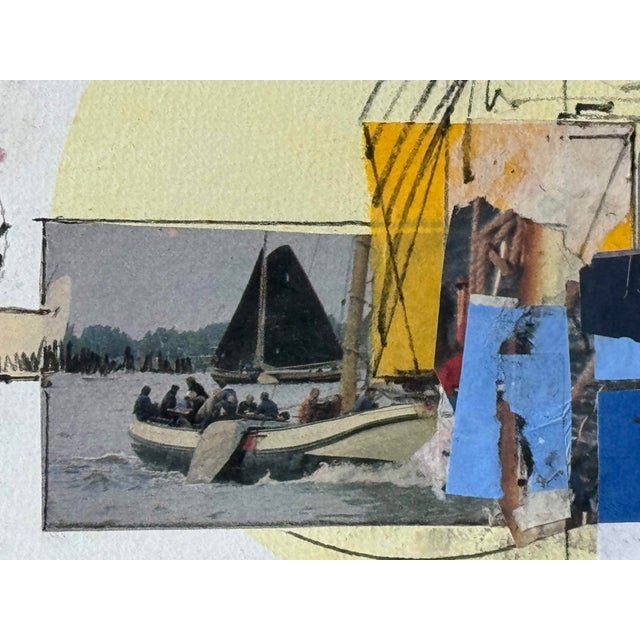 Paper Sam Middleton, Untitled, Drawing Collage and Mixed Media on Paper For Sale - Image 7 of 8