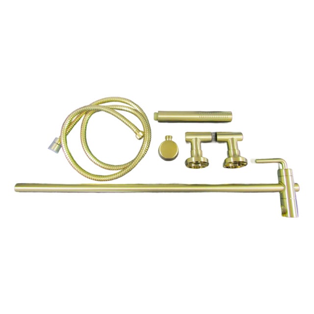 New Pfister Tenet Lg16-TNTBG Brushed Gold Slide Bar Hand Shower For Sale