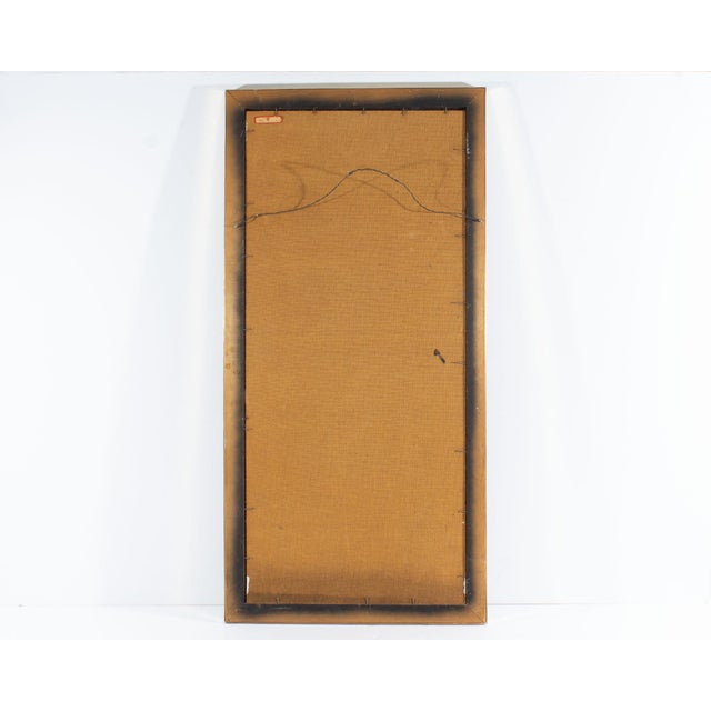 Blue Oil on Board Painting by Alex "Boz" Bozickovic For Sale - Image 8 of 8