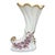 A beautiful vintage 1950s Lefton hand-painted porcelain three-piece decorative set featuring a graceful cornucopia bud...