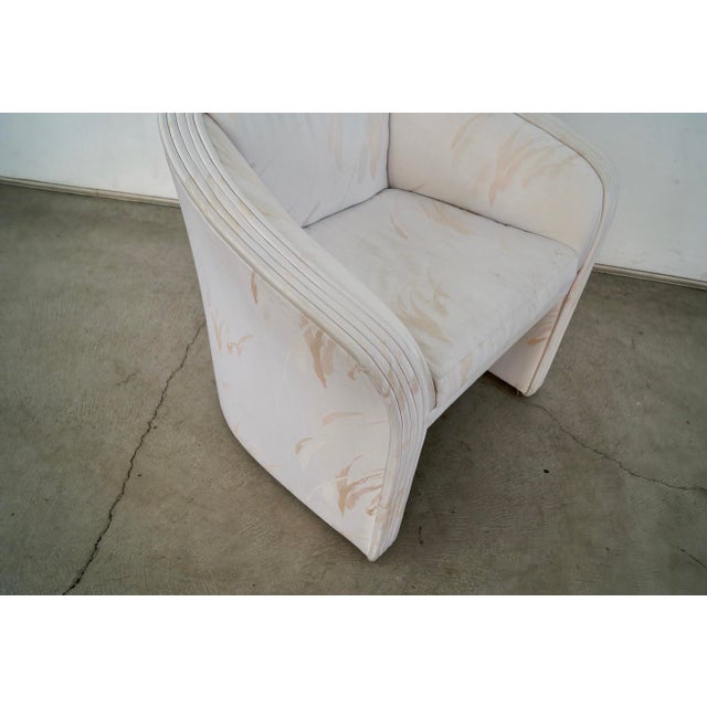 1980’s Art Deco Barrel Back Club Chair For Sale - Image 12 of 12