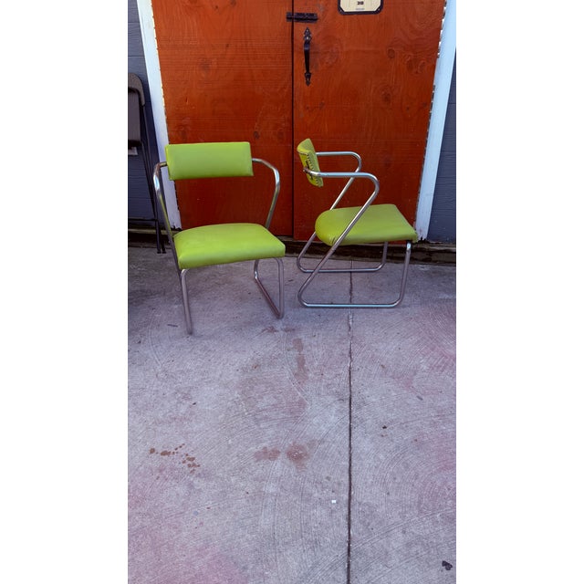 Gilbert Rohde 1930s Pair of Gilbert Rohde for Troy Sunshade "Z" Chairs – Streamline Moderne For Sale - Image 4 of 9