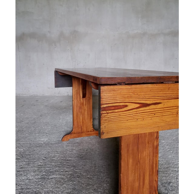 Pine Console Table in the style of Axel Einar Hjorth, Sweden, 1930s For Sale - Image 13 of 18