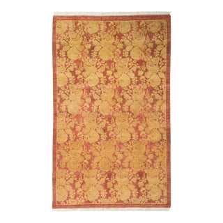 Mogul Collection Hand-Knotted Area Rug - Pink 3' 1" x 5' 0" For Sale