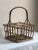 Tan Mid-20th Century Four Bottle Rattan Wine Caddy For Sale - Image 8 of 12