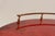 Large Italian Modernist Round Tray in Brass and Dyed Red Goatskin by Aldo Tura For Sale - Image 14 of 18