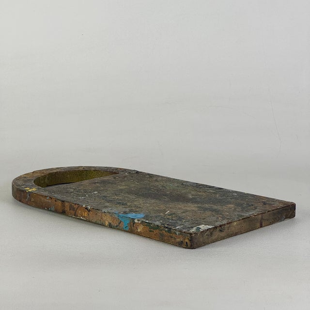 Another addition to our selection of original and authentic artist painting palettes'. This one a little unusual in that...