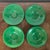 Antique 19th Century Chinese Bright Green Peking Glass Tea Cups & Saucers - Set of 4 For Sale - Image 14 of 18