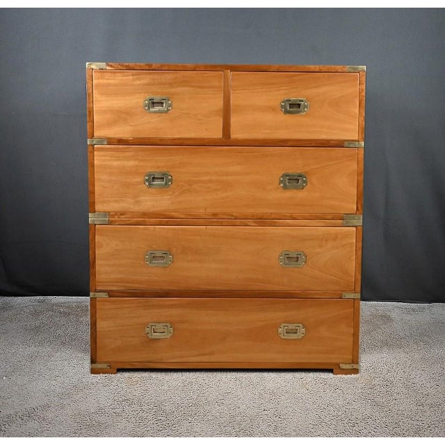20th Century Teak Marine Chest of Drawers, India For Sale - Image 3 of 18
