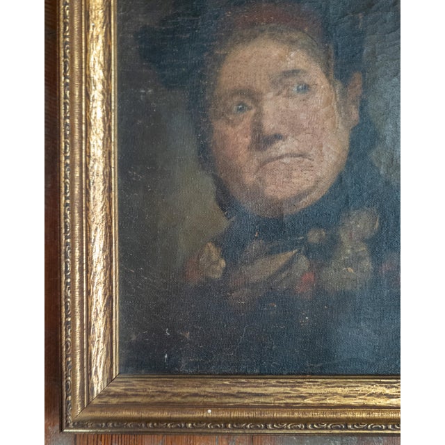 19th Century Pair of Portraits of Husband and Wife "Marital Bliss" For Sale - Image 9 of 18