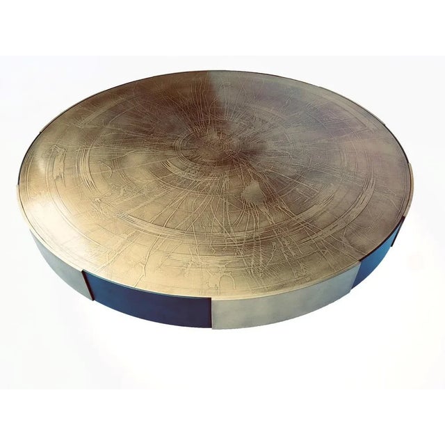 Phaux Brass Coffee Table by Stefan Leo For Sale - Image 4 of 7