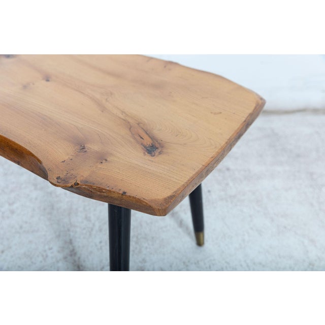Mid-Century Live Edge Teak Coffee Table For Sale - Image 10 of 15