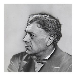 Solarized Black and White Photo of Georges Braque by Man Ray for Pierre Gassmann, 1977 For Sale