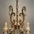 Gold Chandelier in Gilded Iron and Crystals, 1950s For Sale - Image 8 of 13