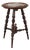 Swiss Pine Side Table with Black Marble Top For Sale