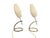 This pair of table lamps represents a true example of Space Age and Midcentury Modern design, presumably dating back to...