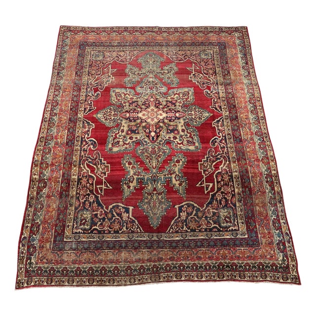 Middle Eastern Kerman Laver Rug For Sale