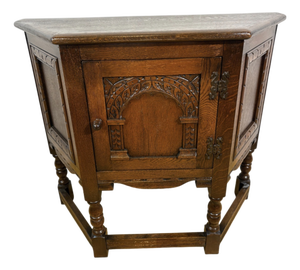 Vintage Canted Side Cabinet from Wood Brothers, 1970s