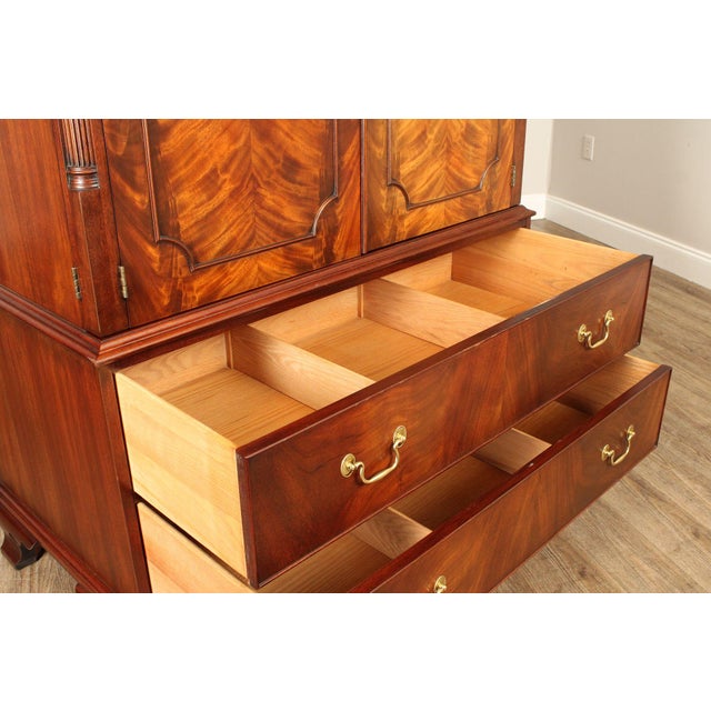 Henkel Harris Mahogany Entertainment Armoire For Sale - Image 9 of 18