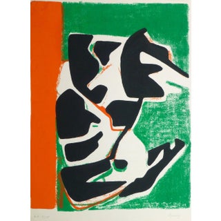 Reverdy, Vintage Abstract Serigraph For Sale