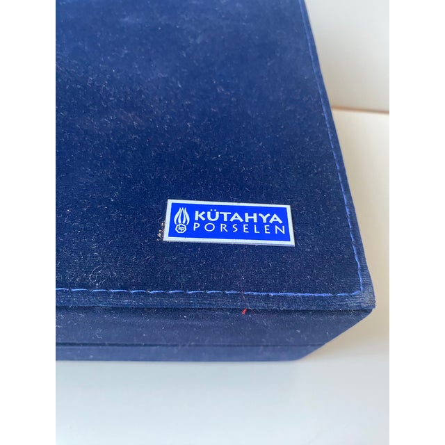 Early 21st Century Kütahya Porselen Handmade Turkish Coffee Set With a Tray - 6 pcs For Sale - Image 5 of 10