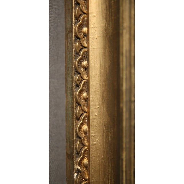Mirror Large Antique 19th Century Gold Elaborated Frame For Sale - Image 4 of 12