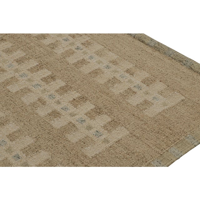 Not Yet Made - Made To Order Rug & Kilim’s Scandinavian Style Kilim Rug in Beige with Geometric Patterns - 12x15 For Sale - Image 5 of 7