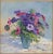 Realism Early 21st Century Annie Puybareau - Les Anemones De Caen, Oil on Canvas For Sale - Image 3 of 7