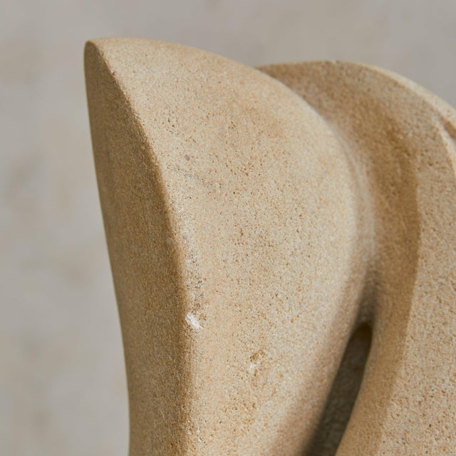 1970s 1970s French Abstract Limestone Table Lamp by Albert Tormos For Sale - Image 5 of 6